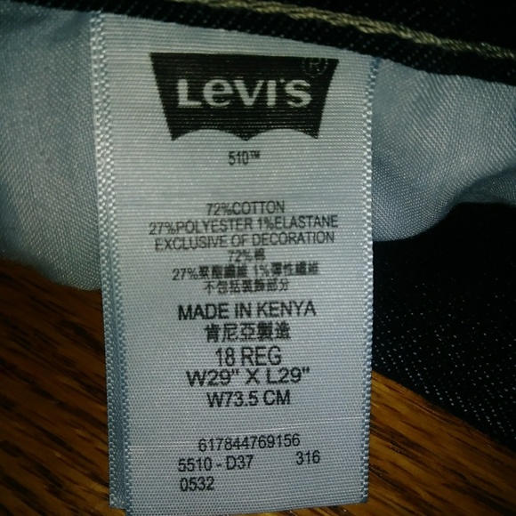 Men's Levi 510 Skinny jeans size 18 regular - Picture 7 of 7